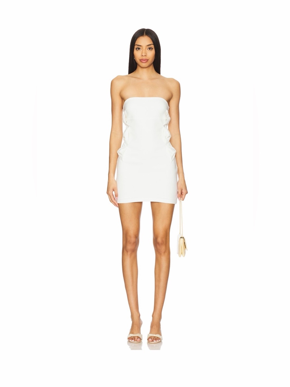 More to come Lydia White Bow Accent Dress